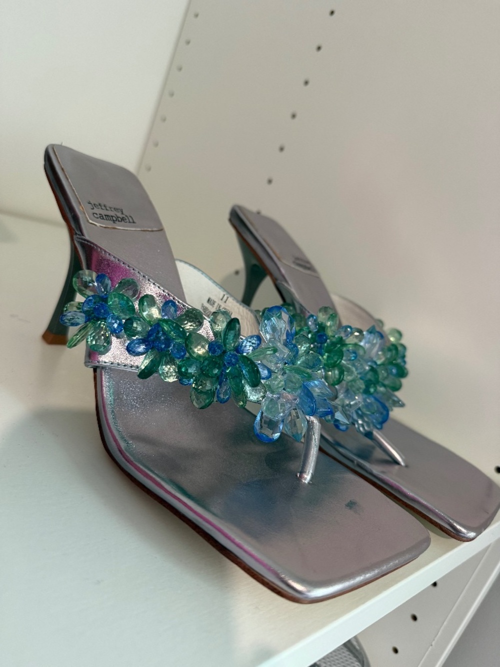 Jeffrey Campbell Beaded Floral Heels